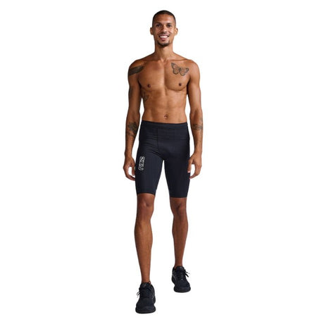 2XU MA7050B Light Speed React Compression Shorts | The Bike Affair