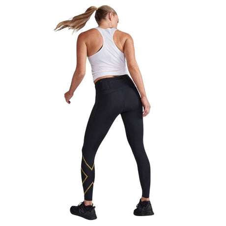 2XU WA6523B Light Speed Mid - Rise Compression Tights | The Bike Affair