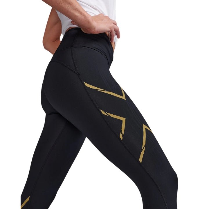 2XU WA6523B Light Speed Mid - Rise Compression Tights | The Bike Affair