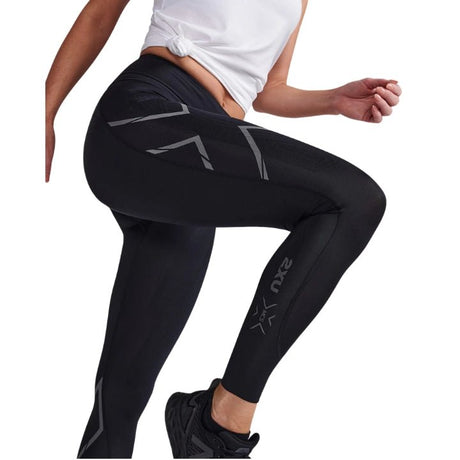 2XU WA6523B Light Speed Mid - Rise Compression Tights | The Bike Affair