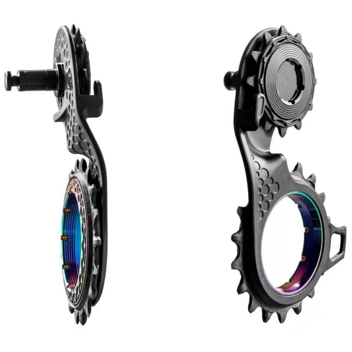 Absolute Black Hollowcage Shimano Carbon Oversized Derailleur Pulley Cage | The Bike Affair