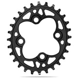 Absolute Black Oval MTB Chainring 1X 104 BCD Shimano | The Bike Affair