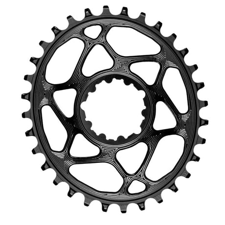 Absolute Black Oval MTB Chainring 1X Direct Mount SRAM GXP (6mm Offset) | The Bike Affair