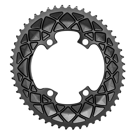 Absolute Black Oval Road Chainring 2X 110/4 Shimano 9100 (50T/52T/53T) | The Bike Affair