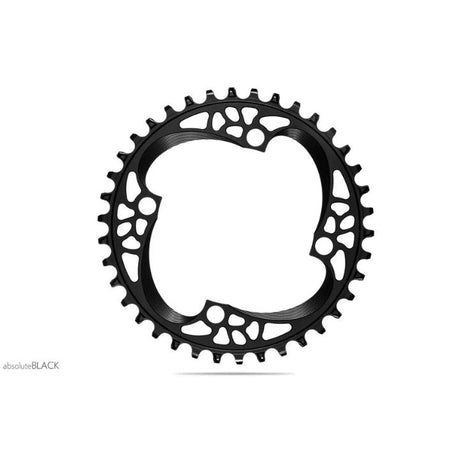 Absolute Black Round MTB Chainring 1X 104BCD Shimano | The Bike Affair