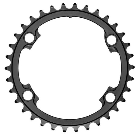 Absolute Black Round Road Chainring 2X 110/4 Shimano 9100 (50T/52T/53T) | The Bike Affair