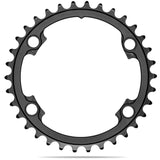 Absolute Black Round Road Chainring 2X 110/4 Shimano 9100 | The Bike Affair