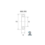 Blackbearing 2RS B5 Bearing | The Bike Affair