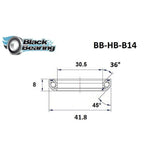 Blackbearing B14 30.5x41.8x8mm 36°/45 Headset Bearing | The Bike Affair