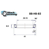 Blackbearing B3 30.15x41x6.5mm 36/45° Headset Bearing | The Bike Affair