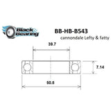 Blackbearing B543 39.7x50.8x7mm 90/90° Headset Bearing | The Bike Affair