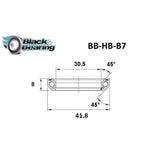 Blackbearing B7 30.5x41.8x8mm 45/45° Headset Bearing | The Bike Affair