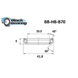 Blackbearing B70 30.5x41.8x8mm 45/45° Headset Bearing | The Bike Affair