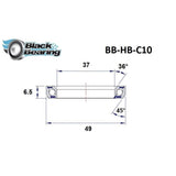 Blackbearing C10 37x49x6.5mm 36/45° Headset Bearing | The Bike Affair