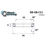 Blackbearing C11 33x44x6mm 36/45° Headset Bearing | The Bike Affair