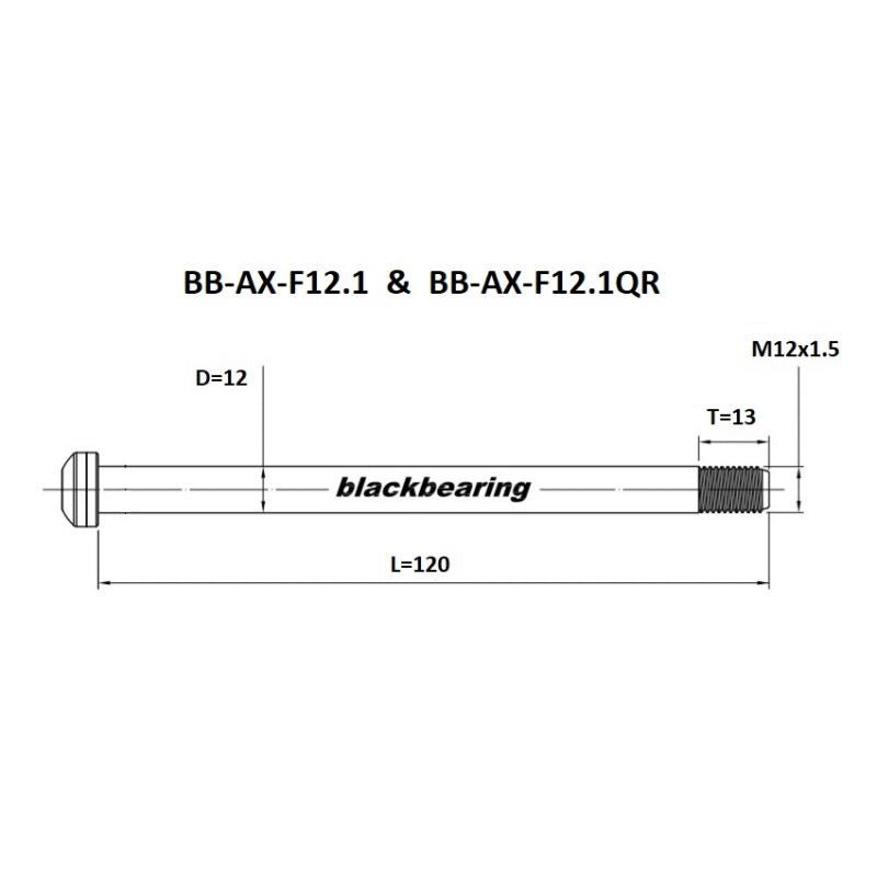 Blackbearing F12.1 12mm Quick Release Thru Axle | The Bike Affair