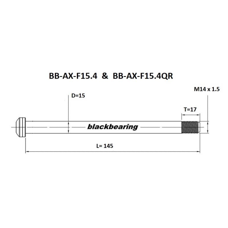 Blackbearing F15.4 15mm Quick Release Thru Axle | The Bike Affair