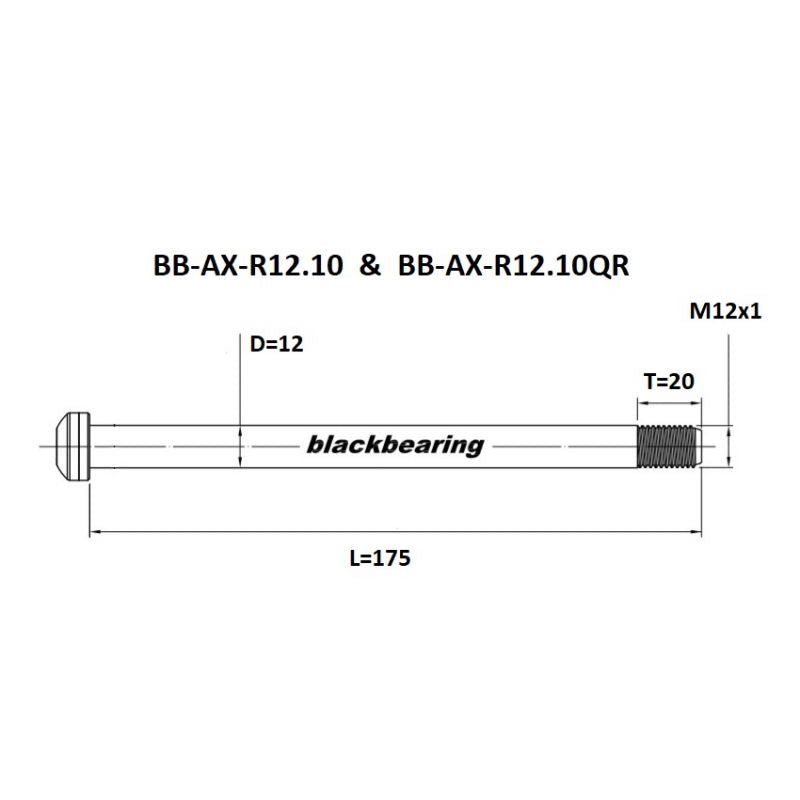 Blackbearing R12.10 12mm Thru Axle | The Bike Affair