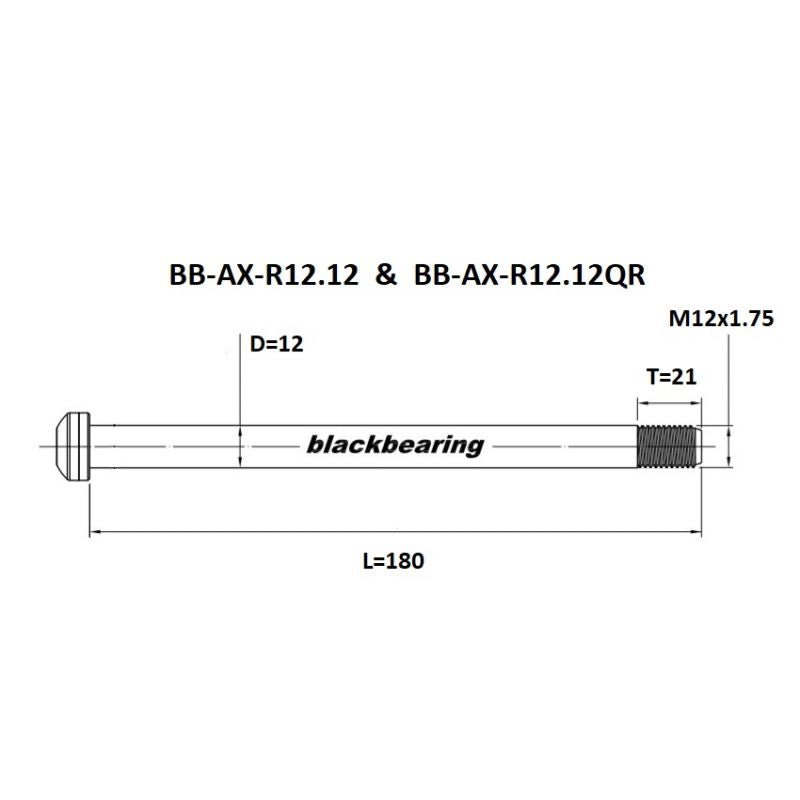 Blackbearing R12.12 12mm Thru Axle | The Bike Affair