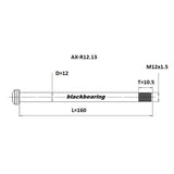 Blackbearing R12.13 12mm Thru Axle | The Bike Affair