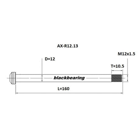 Blackbearing R12.13 12mm Thru Axle | The Bike Affair