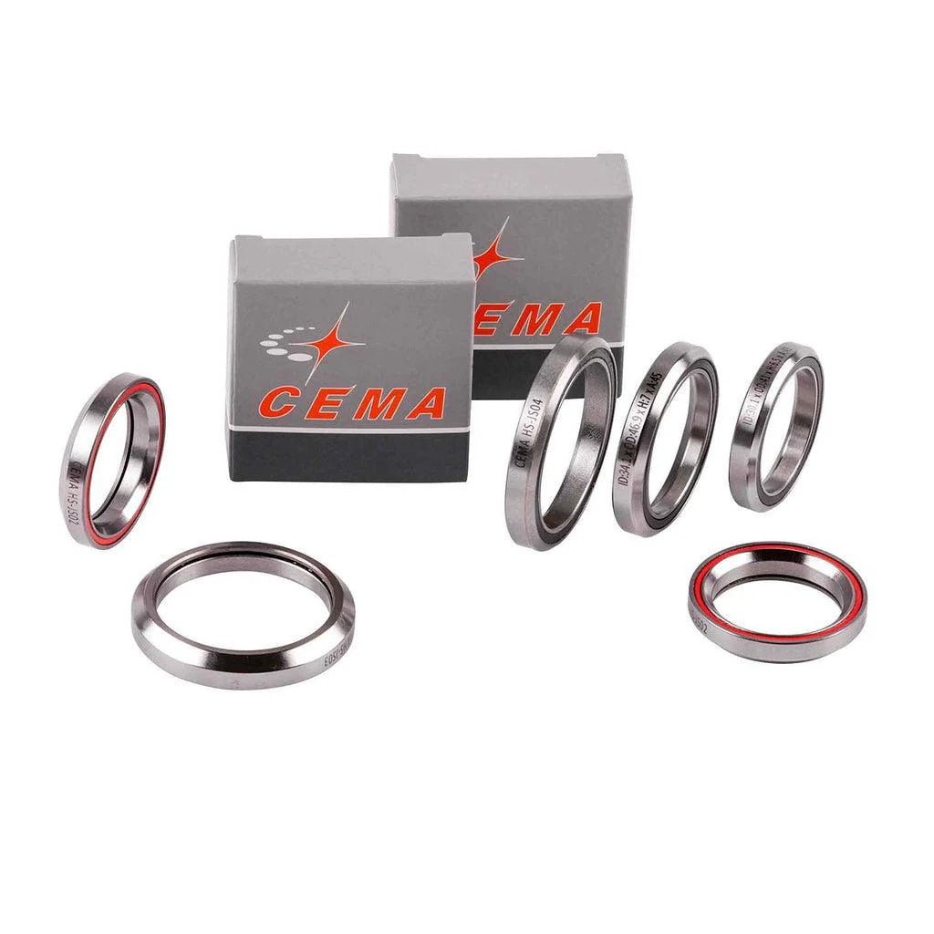 Cema 41.8x30.5x8 mm 45/45° Chrome Steel Headset Bearings | The Bike Affair