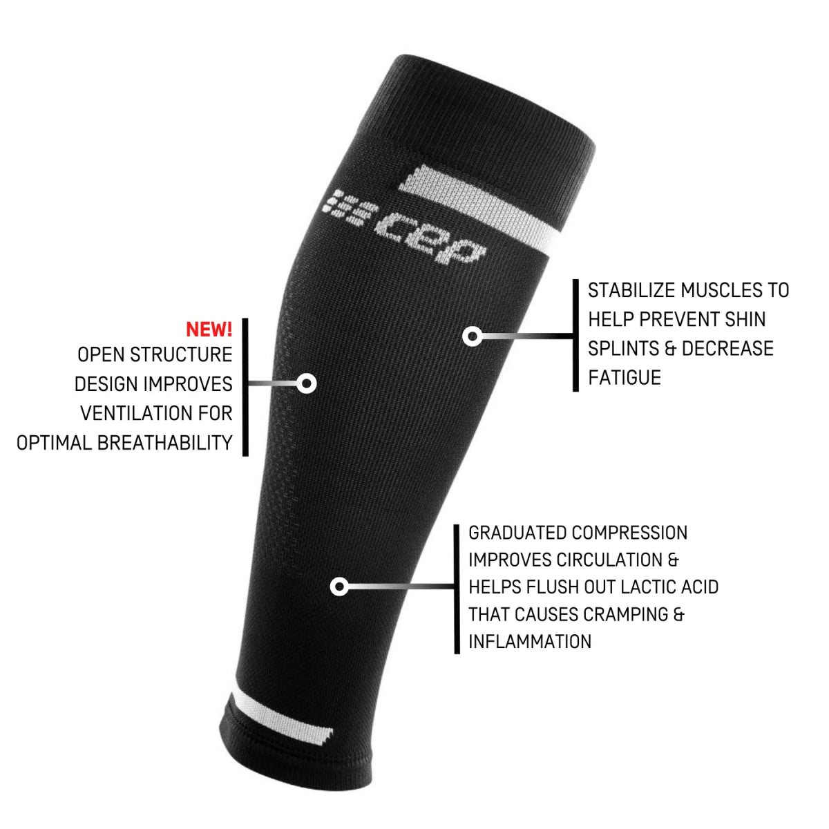 CEP The Run Compression Calf Sleeves 4.0 | The Bike Affair