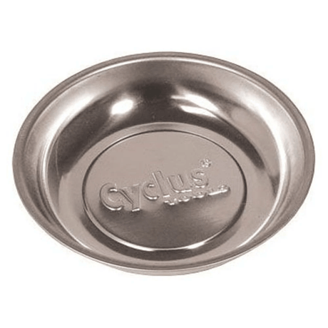 Cyclus Tools Magnetic Dish For Small Parts, Stainless Steel, Round, 15cm | The Bike Affair