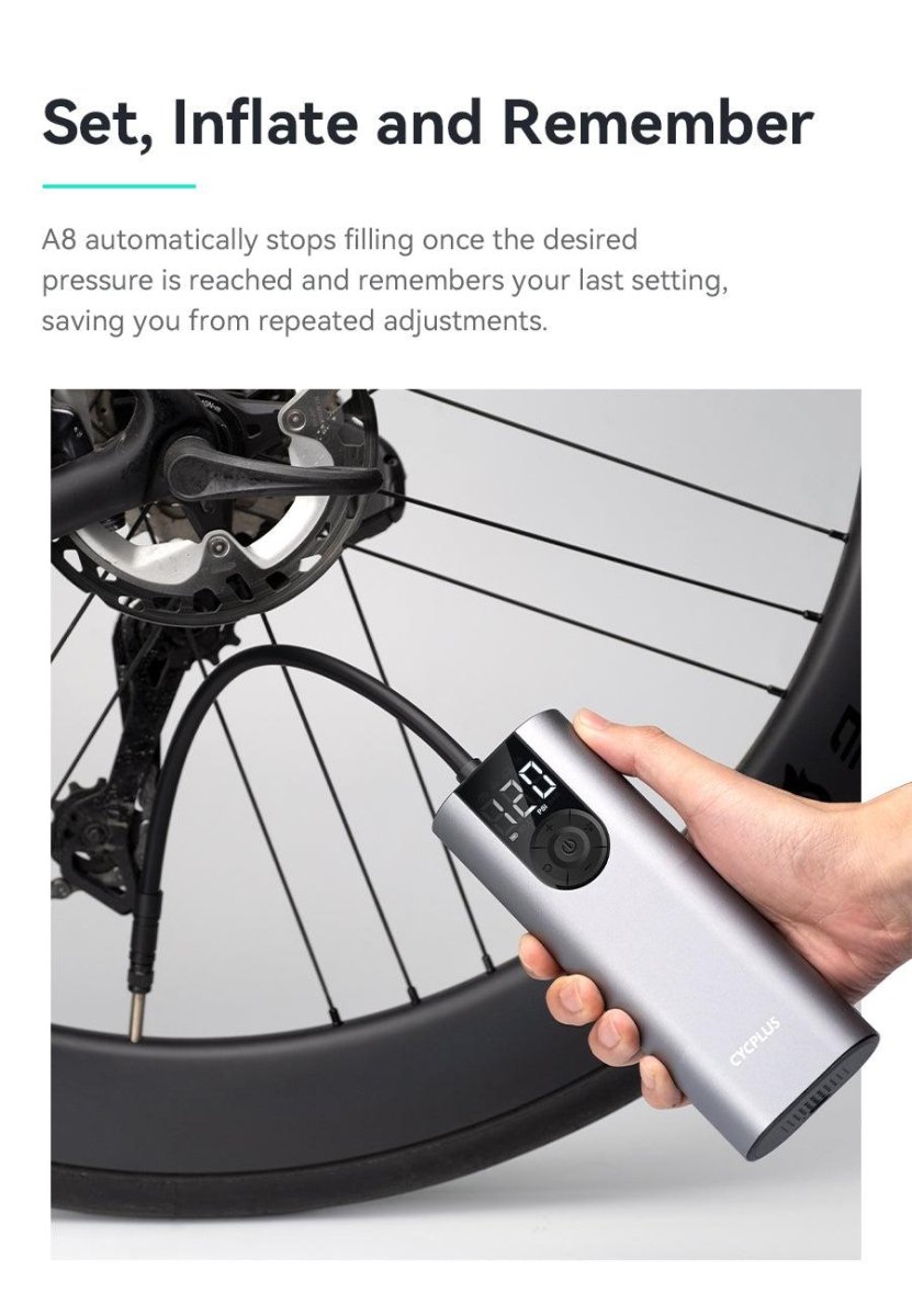 Cycplus A8 Electric Air Pump | The Bike Affair