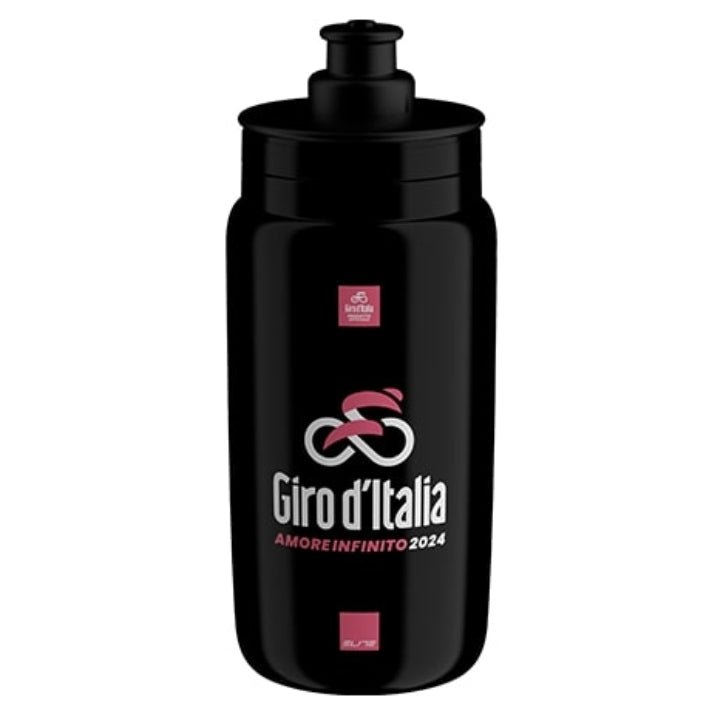 Elite Fly Giro D'Italia Black Map Bottle 550 ml. | The Bike Affair