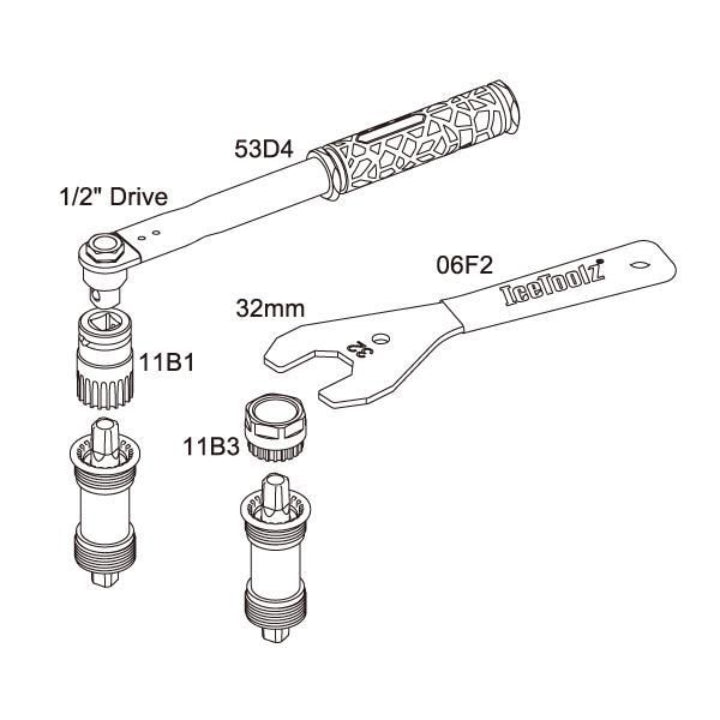 IceToolz 11B3 Shimano ISIS Drive BB Tool | The Bike Affair