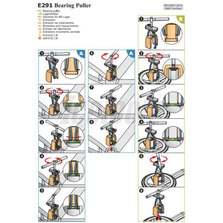 IceToolz E291 Bearing Puller | The Bike Affair