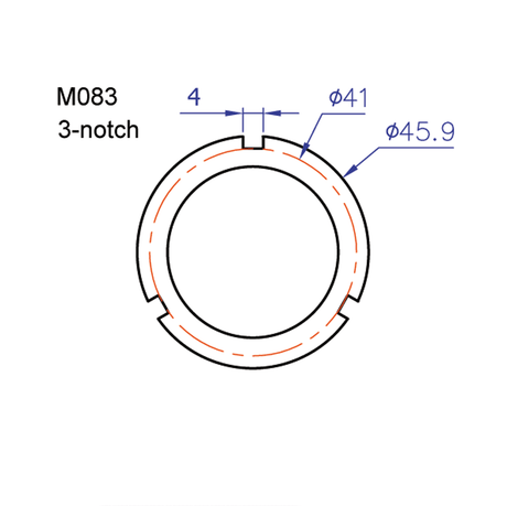 IceToolz M083 BB Installation Tool 3 - Notch Lockring | The Bike Affair