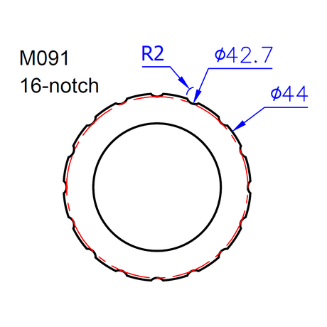 IceToolz M091 BB Installation Tool For ø44mm - 16T (Hollowtech II) Adaptor | The Bike Affair