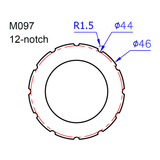 IceToolz M097 BB Installation Tool For ø46mm - 12T (BSA30) Adaptor | The Bike Affair