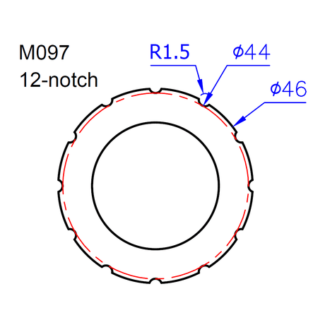 IceToolz M097 BB Installation Tool For ø46mm - 12T (BSA30) Adaptor | The Bike Affair