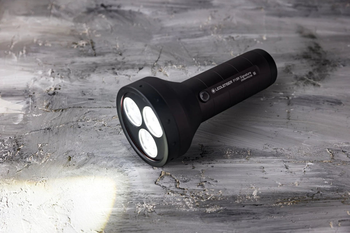 Ledlenser P18R Signature Portable Electric Flashlight | The Bike Affair