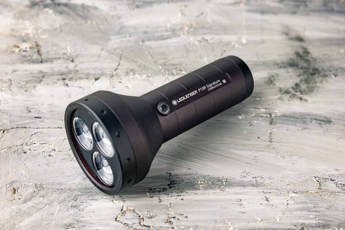 Ledlenser P18R Signature Portable Electric Flashlight | The Bike Affair