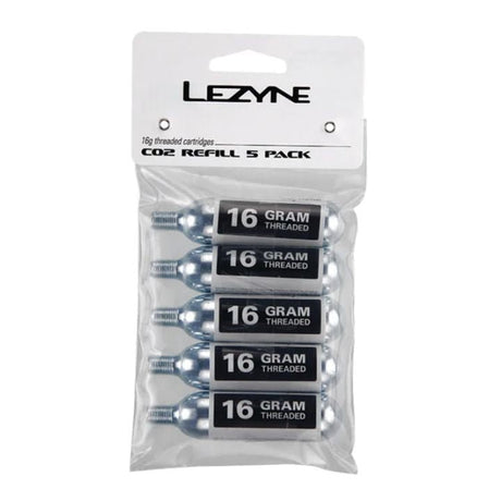 Lezyne 16G CO2 Cartridge (5 Pcs) | The Bike Affair