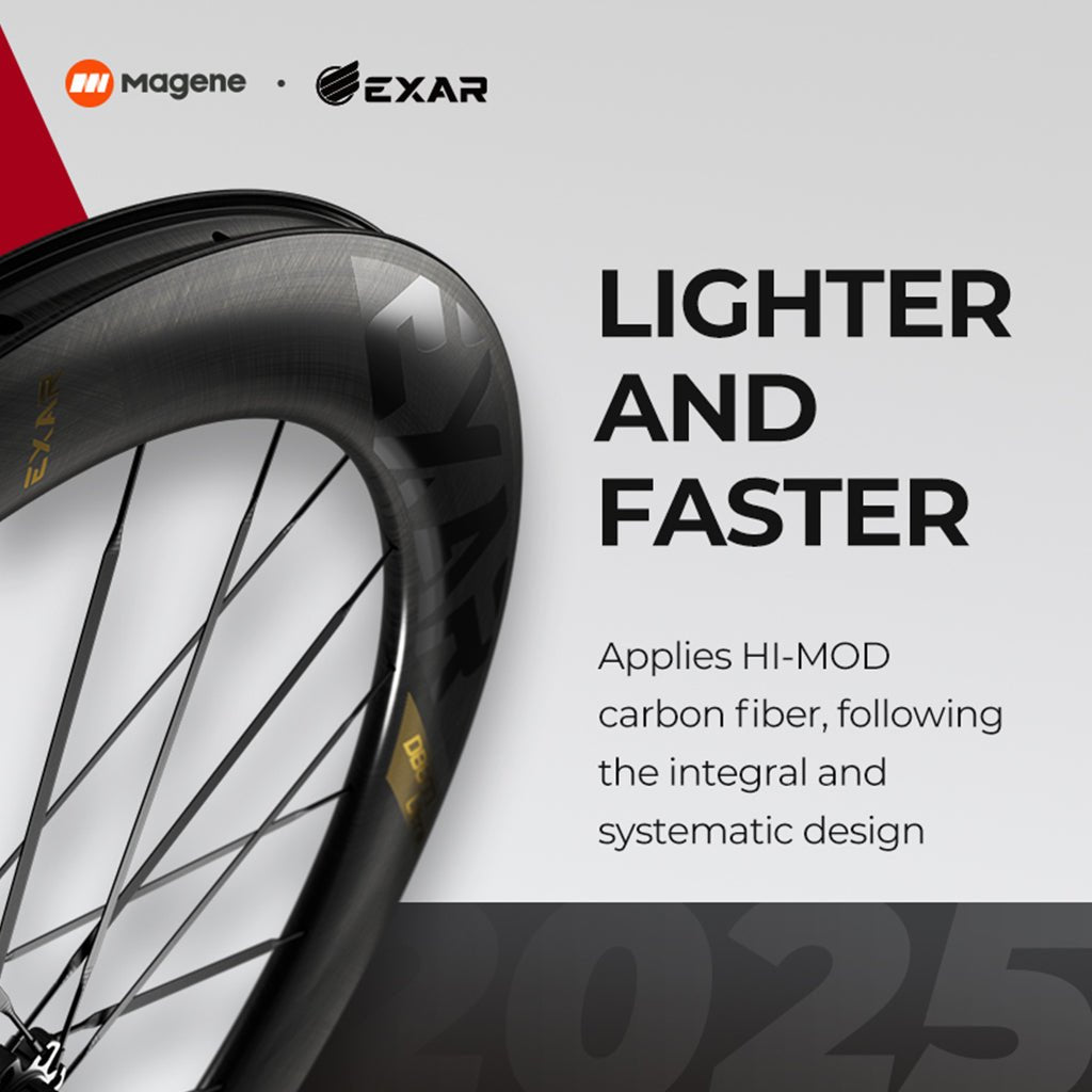 Magene Exar Ultra DB607 Disc Brake Carbon Wheelset - 60/67mm | The Bike Affair