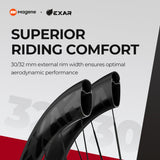 Magene Exar Ultra DB607 Disc Brake Carbon Wheelset - 60/67mm | The Bike Affair