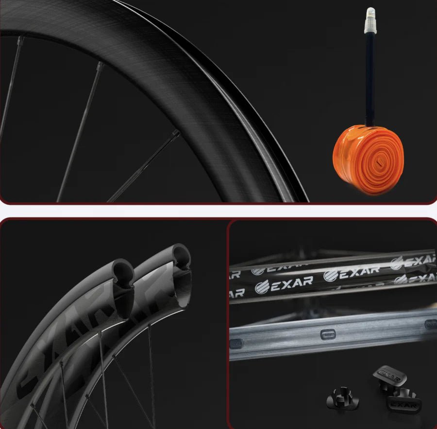 Magene Exar UltraDark DB405 Disc Brake Carbon Wheelset - 40/45mm | The Bike Affair