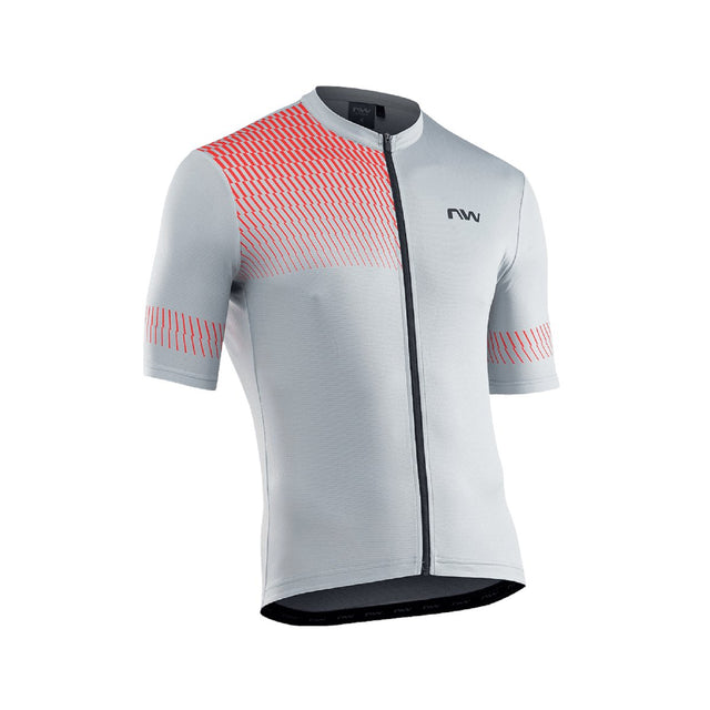 Northwave Origin Jersey Grey/Red | The Bike Affair