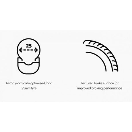 Parcours Disc Full Carbon Rim Brake Wheel Rear Only | The Bike Affair