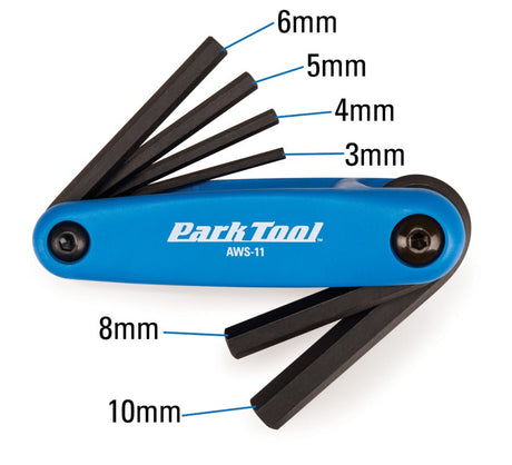 ParkTool AWS - 11 Fold - Up Hex Wrench Set | The Bike Affair