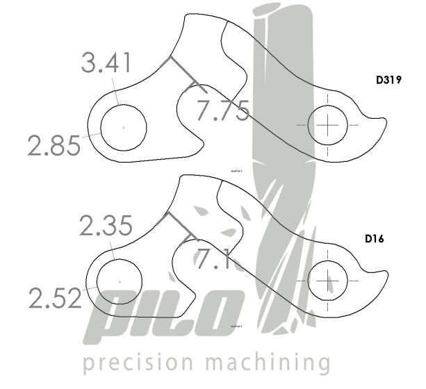 Pilo D16 Derailleur Hanger for Cube, Focus, Fuji, K2 | The Bike Affair