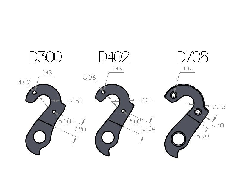 Pilo D402 Derailleur Hanger for Carrera, Wilier | The Bike Affair