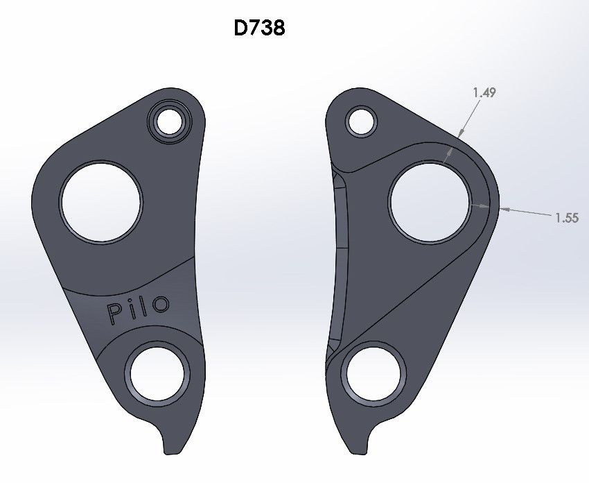 Pilo D738 Derailleur Hanger for Specialized | The Bike Affair