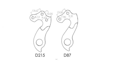 Pilo D87 Derailleur Hanger for BH, Canyon, Fuji, GT, Gios, Kona | The Bike Affair