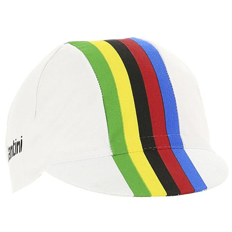 Santini UCI Rainbow Stripes Cycling Cap | The Bike Affair